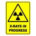 X Rays In Progress Warning Safety Sign